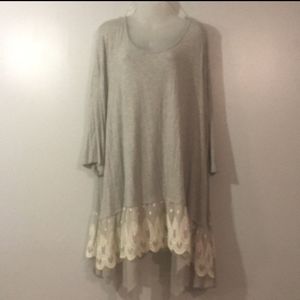 Gray Tunic style shirt